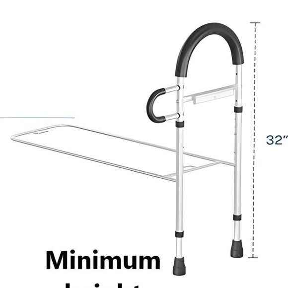 New Dual Grab Handle Bed Rails/w Motion Sensor Light Storage Pouch NIOB - Picture 6 of 6